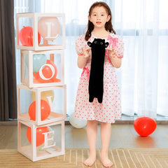 Long Plush Toy Cat Pillow Cute Plush Cat Toy Doll Stuffed Animal Cat Hugging Pillow for Sleeping Gift for Kids and Girls(Gray,50cm/19.6in)