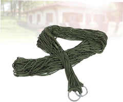 Happyyami Outdoor Hammocks for Outside 2pcs Nylon Hammock Swing Bed Mesh for Relaxation