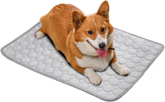 Cooling Dog Mat - Washable Outdoor Pet Pad, Portable Summer Cooling Blanket | Breathable Cool Bed Cat Blanket, Reusable Gel Bed, Comfortable Travel Cushion for Large Puppies, Cats, or Small