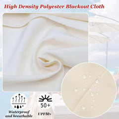 Replacement Parasol Canopy Sun Umbrella Replacement Cloth for 200cm-6 Arms 2.7m-6 Arms 2.7m-8 Arms 300cm-6 Arms 300cm-8 Arms(Red,6 Ribs-6.5ft)