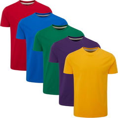 Charles Wilson Men's 5 Pack Crew Neck T-Shirt