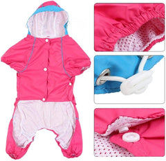 Raincoat for Dogs Waterproof Dog Rain Jacket 1 Pcs Pet Dog Cat Waterproof Rain Proof Hooded One Piece Raincoat Waterproof Small Dog Clothes Raincoat Pet Supplies M