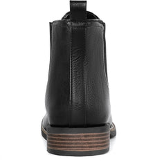 IUV Men's Chelsea Boots Square Toe Western Ankle Boots Slip On Casual Dress Cowboy Boot