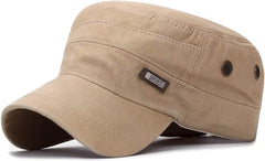 Newsboy Hats for Men Flat Cap Cotton Adjustable Breathable Outdoor Sport Sun Hats Adjustable Classic Baseball Cap (Khaki-06#qwe, One Size)