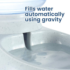 Zento Deals Automatic Self-Dispensing Pet Feeder Premium Quality Replenish Eating Bowl Storage Container Self Feeding Gravity 3.5 liters (Feeder)