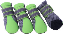 Summer Breathable Mesh Pet Dog Shoes s Green Non-Slip Sole Dog Boots for Hiking Walking and Summer Adventures Fit for Comfort and Protection