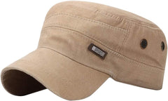 Newsboy Hats for Men Flat Cap Cotton Adjustable Breathable Outdoor Sport Sun Hats Adjustable Classic Baseball Cap (Khaki-06#qwe, One Size)