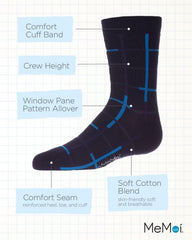 MeMoi Boys Camouflage-Pattern Cotton-Rich Crew Socks