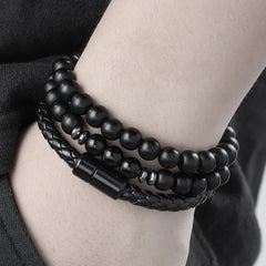 Bracelet Stack for Women Beaded Stackable Bracelets Set Gold Layered Jewelry Gift