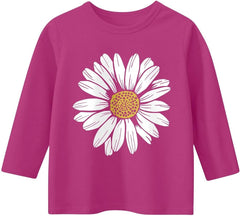 Girls Summer T Shirts 3/4 Sleeves Cowl Neck Girls Tops Short Sleeve Blouses Tunic Tops Print Casual Shirts Cute Tops Tee