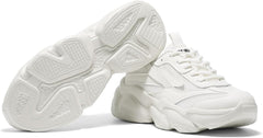 ZURIN Womens Chunky Platform Sneakers-Lightweight Breathable Dad Shoes,Casual Lace-Up Walking Sneakers,Comfortable Fashion Tennis Shoes