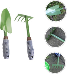 1Set Garden Tools Gardening Supplies with Heavy Duty Shovel Hand Rake Lightweight Portable Multi Functional Tools for Vegetable Gardens Flower Beds Durable