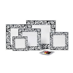 G.E.T. Enterprises ML-103-SO Soho Melamine Square Plate, Large, White