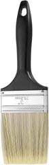 HARFINGTON Flat Paint Brush 3" Reusable Plastic Grip Metal Ferrule Synthetic Bristle Paintbrushes for Wall Cabinet Decks Fences Interior Exterior Painting