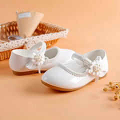 Toddler Girls Dress Shoes Mary Jane Ballet Flats Flower Girl School Party Wedding Shoes with Mary Jane Shoes Girls