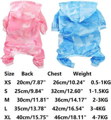 Raincoat for Dogs Waterproof Dog Rain Jacket Pink Dog Raincoats Coats Jackets for Small Dogs with Big Storage Bag Sporty Waterproof Elastic Sleeve Dog Clothes S