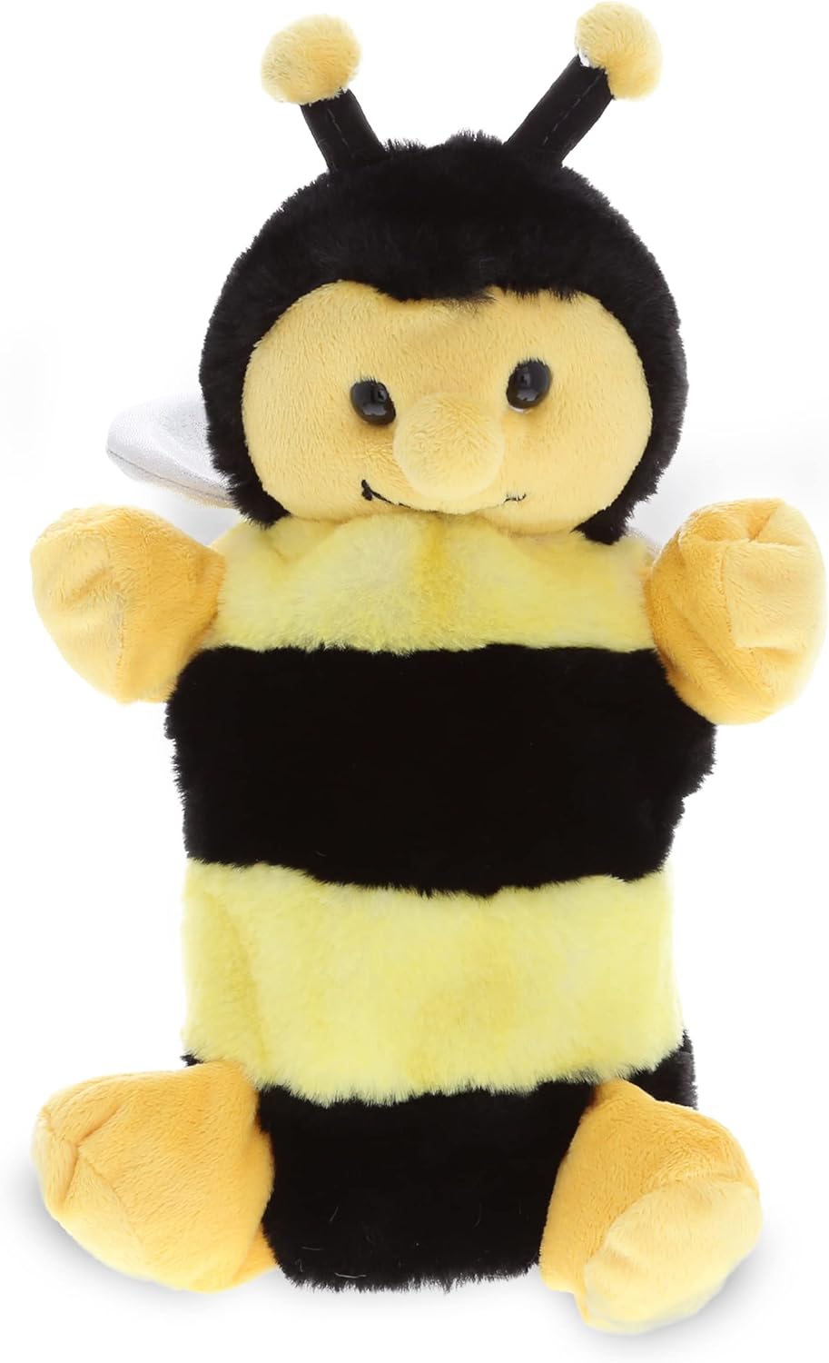 DolliBu Honeybee Plush Hand Puppet - Soft Bee Stuffed Animal Toy, Perfect for Puppet Show Games and Theater, Cute Educational Toy for Kids and Toddlers - 10 Inch