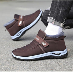 Men's Winter Boots Warm Insulated Snow Boots, Thick Sole, Casual Style Fleece Lined, Cold Weather Protection, Comfortable for Outdoor Activities (7,Coffee)