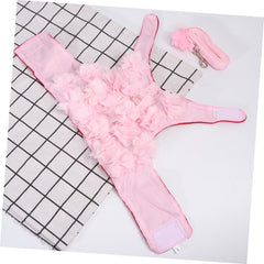 POPETPOP 1pc Stereo Flower Dog Harness Traction Rope Breathable and Cute Random for Spring and Summer Walks