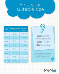 MeMoi Woven Ribbed Rayan Blend Boy's Crew Socks