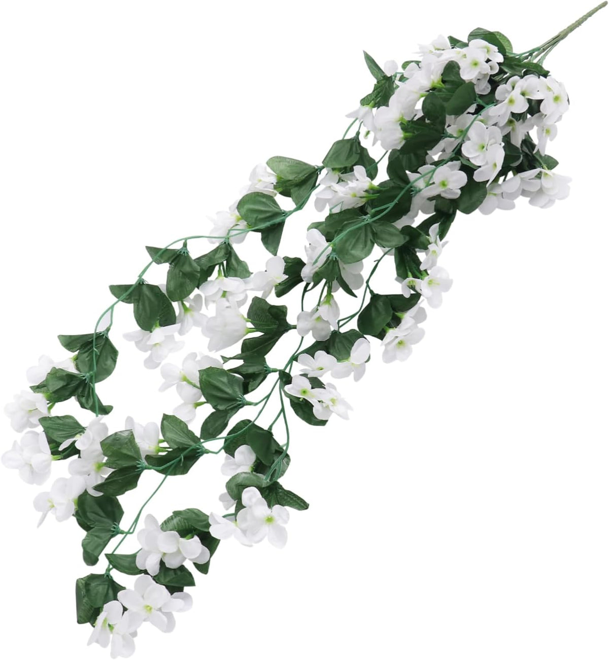 Purple Artificial Flower Silk Fake Plant Hanging Flower Vines for Wedding Home Decor Office Cafe