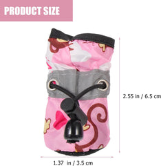 Dog Shoes Dog Shoes 2 Pairs Dog Boots Lovely Puppy Shoes with - Sole Breathable Adjustable for Hot Pavement and Rainy Day Puppy Booties Booties VIP Pets