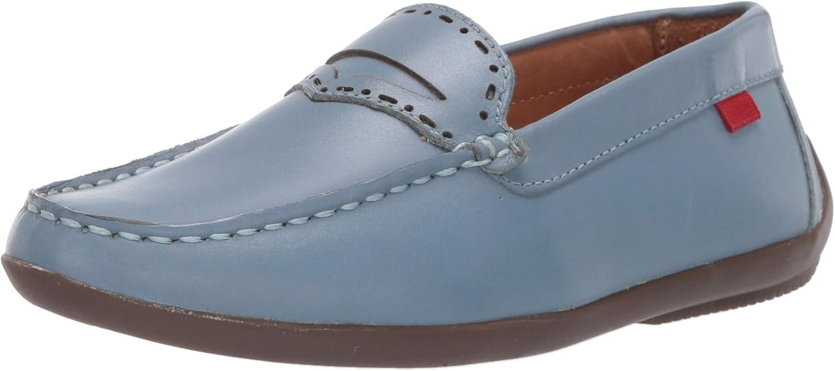 Marc Joseph New York Unisex-Child Leather Made in Brazil Driving Loafer with Penny Detail