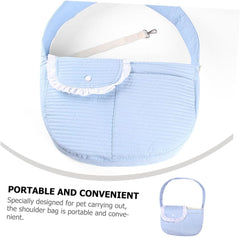 Sosoport Reusable Pet Sling Carrier Bag for Dogs and Cats Portable and Convenient Shoulder Backpack for Travel Hiking and Outings Lightweight Pet Sling Bag Front Pocket for Personal Items