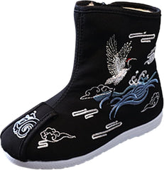 Home Shoes Baby Girls Boys Cloth Shoes Children Embroidered Shoes Hanfu Shoes Boots Chinese New Year Shoes Cotton