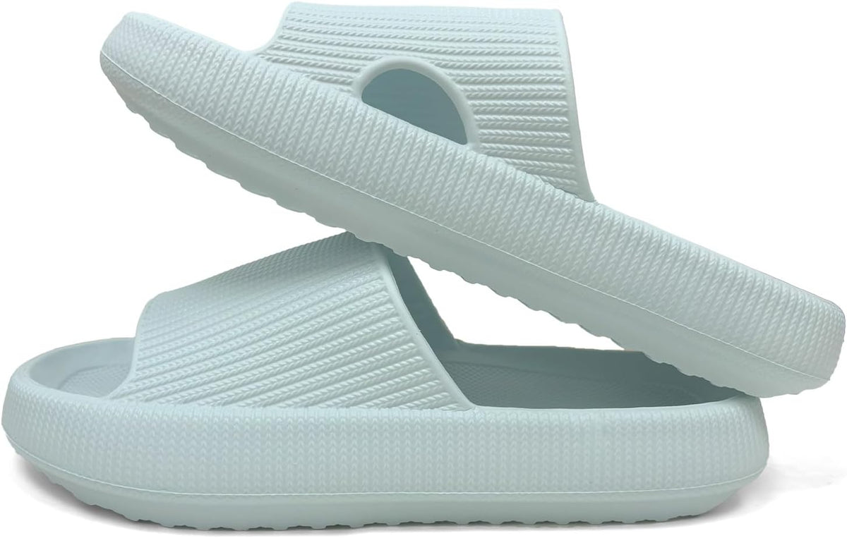 Cloud Slides for Women Men House Slide Sandals Shower Shoes Pillow Slippers Comfort Cushioned Recovery Shower Slipper Thick Sole Non-slip Quick Drying Pillow Shoes Cloud Slipper