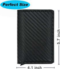 Slim Wallet for Men/Women, RFID Protection, Minimalist Men's Wallet, Credit Card Holder, Stylish Men Wallet for Security & Convenience, Front Back Pocket Wallet, Support 8 Cards,Brown