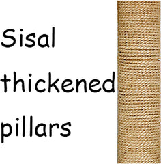 CAYJ Cat Climbing Frame Cat Litter Cat Tree One Cat Tower Hanging Ball Small Scratching Post Cat Supplies