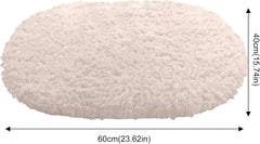 Bathroom Rug 27x18 Inch,Extra Soft Shaggy Thick Microfiber Washable Non-Slip Absorbent Bath Rugs Quick Dry Machine Wash Dry Plush Bathroom Rug Set for Shower Bathroom Floor Tub Kitchen