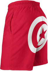 Tuvalu Flag Mens Summer Beach Short Casual Swimming Board Shorts