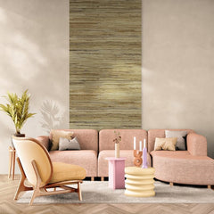 CONCORD WALLCOVERINGS ™ Display Sample, Grasscloth Texture Wallpaper – Cream Roll, Durable Vinyl Wall Covering, Natural Look, 7"x10", Elegant and Versatile Design