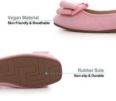 Hee grand Square Toe Ballet Flats for Women Rhinestones Chains Black Suede Dress Shoes Comfort Slip-On Loafers