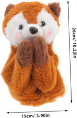 Yardwe Animal Shape Interactive Hand Puppet for Storytelling Sound Effect Doll Engaging for Develops Motor Skills Communication for Role Play Early Education