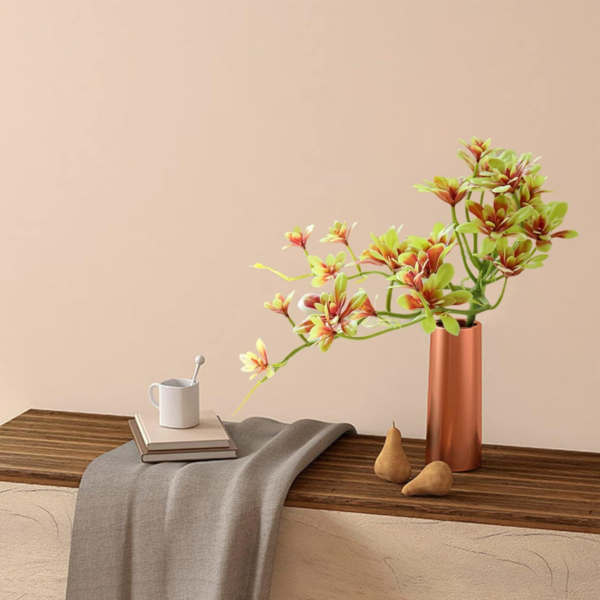 cdar Artificial Flower Plastic Succulent Plant for Hotel Artificial Flowers Bouquets Real Touch Flowers for Wedding Party DIY Wreath Floral Light Green