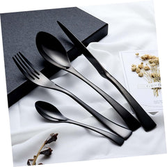 Stainless Steel Black Dinner Fork Elegant Cutlery for Home and Restaurant Use and Dishwasher Safe for Serving Meals and Entertaining