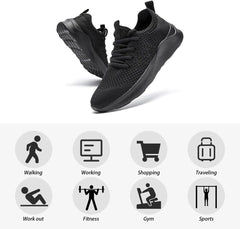 Running Shoes for Men Slip on Tennis Walking Sneakers Lightweight Non Slip Workout Gym Sports Volleyball Shoes Outdoor Athletic Casual Fashion Breathable Trainers