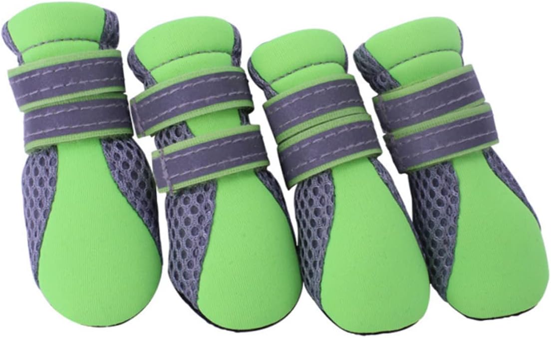 Breathable Mesh Dog Boots Nonslip Sole for Small Dogs for Hiking Running and Daily Walks Protects Paws from Abrasive