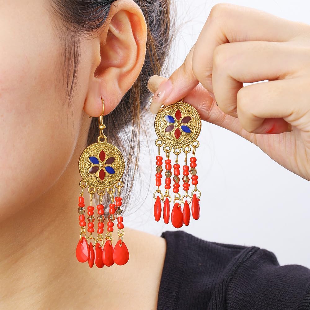Turquoise Earrings for Women Boho Jewelry Boho Earrings Turquoise Jewelry Set