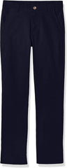 Nautica boys Flat Front Stretch Twill Chino Khaki Pant