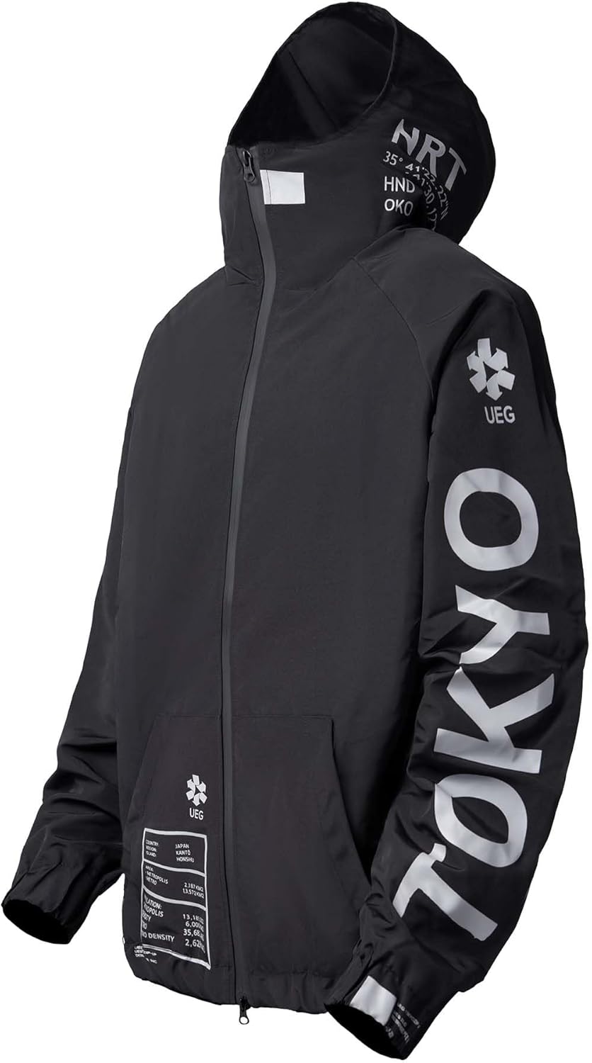 Niepce Inc Japanese Streetwear Zip Up Windbreaker Jackets for Men