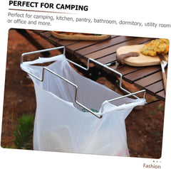 VICASKY Garbage Bag Rack for Camping Hiking Hanging Trash Can Grocery Bag Holder Kitchen Accessory