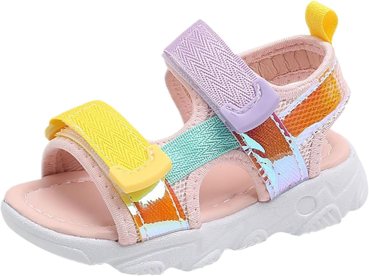 IWIHMIV Sport Sandals for Boys Girls Summer Breathable Sandals Toddler Boys Closed Toe Athletic Outdoor Walking Sandals