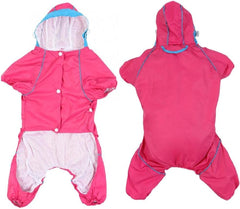 Raincoat for Dogs Waterproof Dog Rain Jacket 1 Pcs Pet Dog Cat Waterproof Rain Proof Hooded One Piece Raincoat Waterproof Small Dog Clothes Raincoat Pet Supplies M