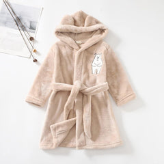 Boys Soft Fleece Girls 𝗣a𝗷amas 𝗦leep𝚠ear Flannel Warm Hooded Towel Kids 𝐁ath𝗿obe Girls Tops Boys Toddler Clothes