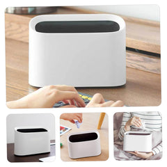 Happyyami Trash Can for Desk Double Layer Design Small Waste Container for Food Garbage Bin with Odor Isolation for Home and Office Use
