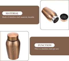 Pet Memorial Urn for Dog Ashes Keepsake Cinerary Box Smooth Finish for Comfort Elegant Design for Remembering Beloved Pets